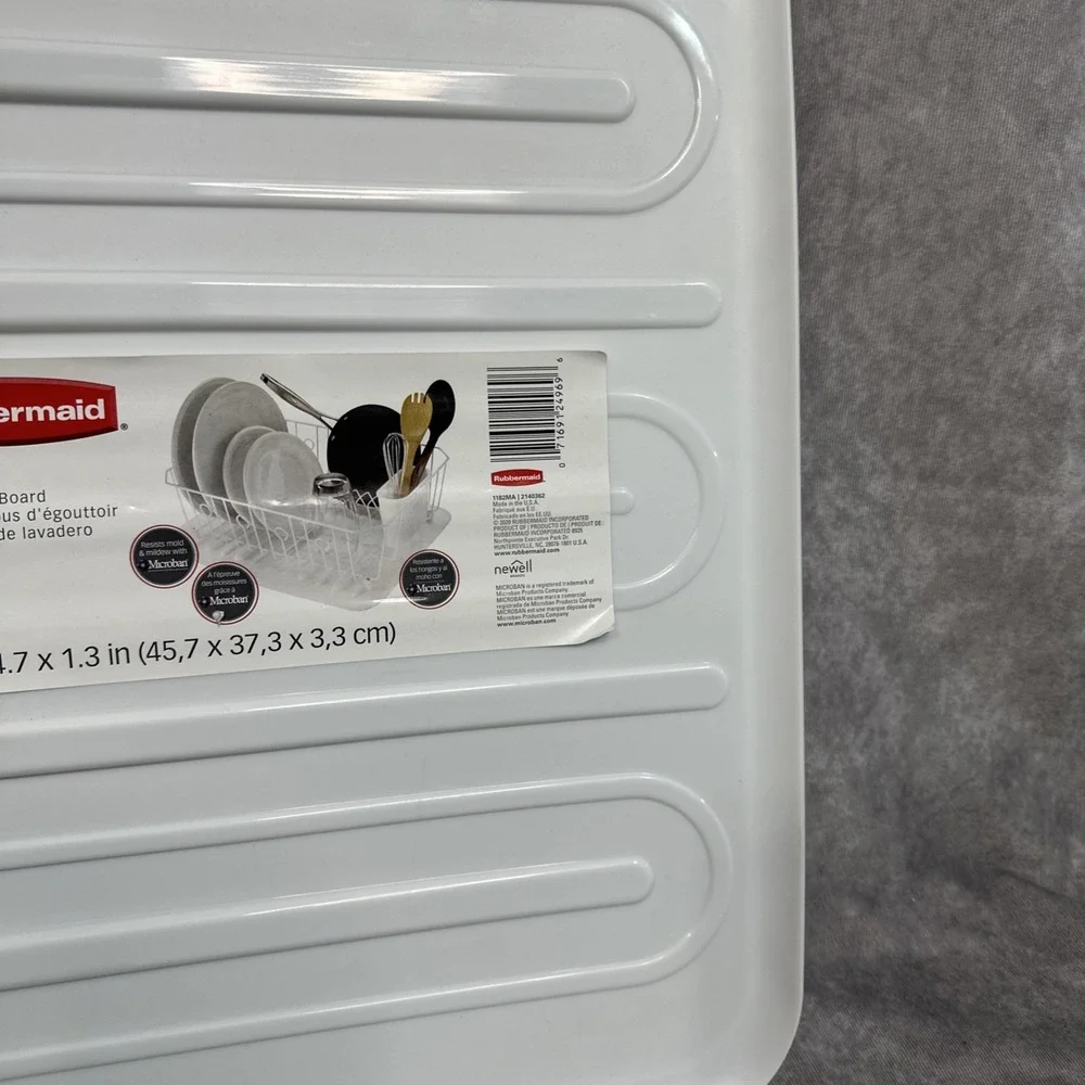RUBBERMAID Large Drain Board White 18x14.7x1.3